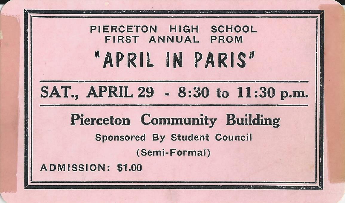 Pierceton Prom - 1961 Pierceton Prom - 1961