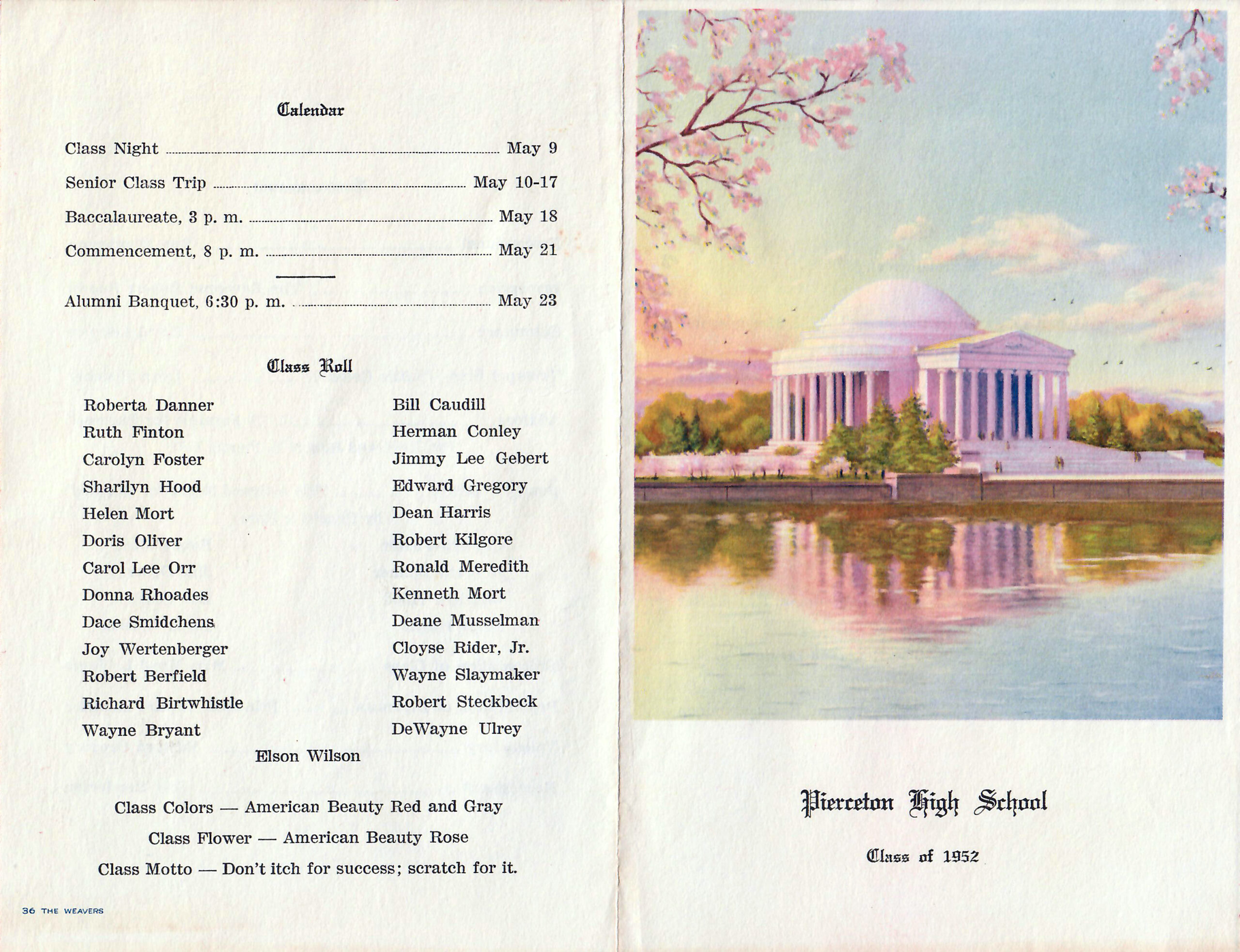 1952 PHS graduation program-outside 1 1952 PHS graduation program-outside 1